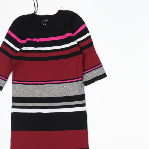 newlook Womens Black Striped  Jumper Dress  Size M