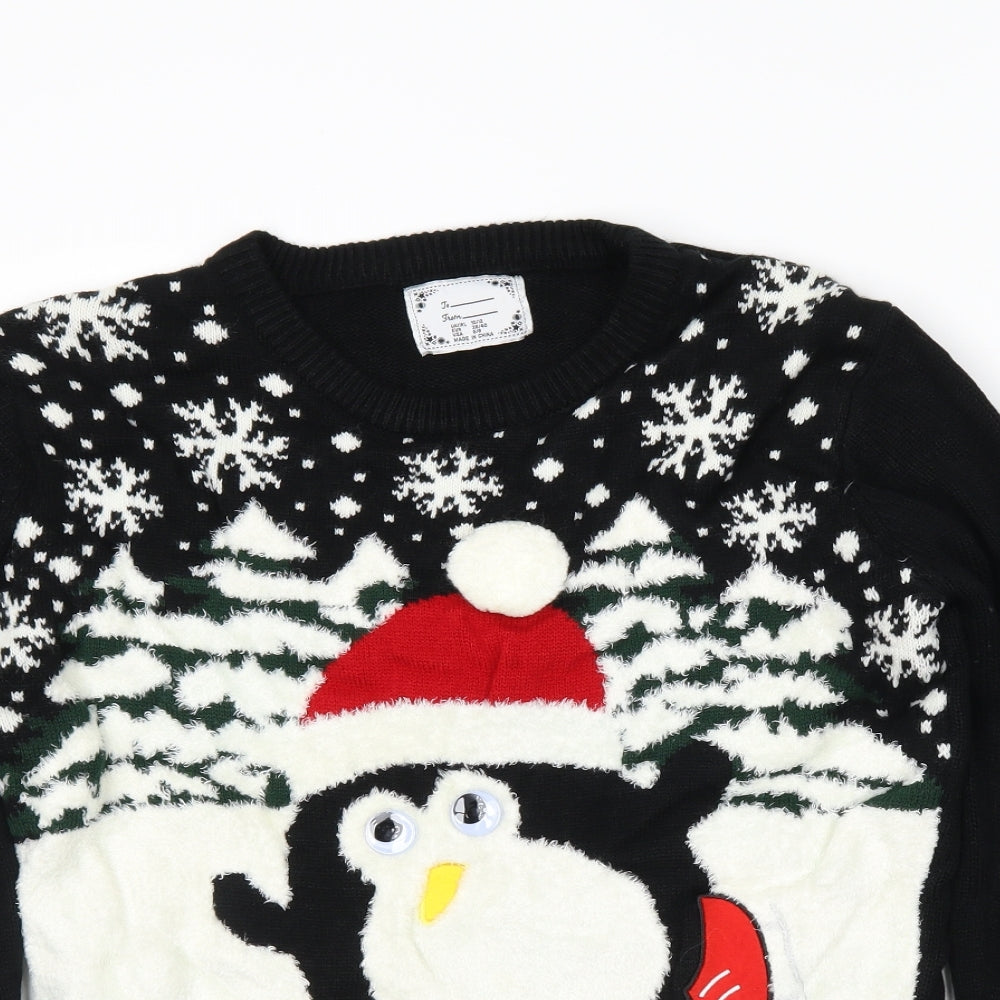 Atmosphere Womens Black   Pullover Jumper Size M  - Christmas
