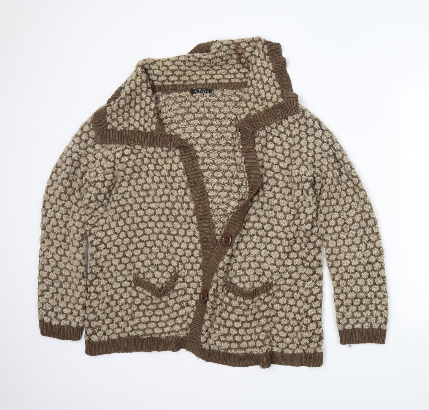 BM Womens Brown   Cardigan Jumper Size XL