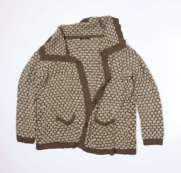 BM Womens Brown   Cardigan Jumper Size XL