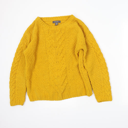 Primark Womens Yellow   Pullover Jumper Size XS