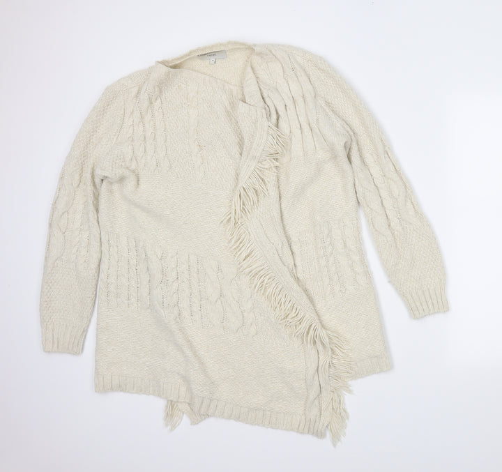 NEXT Womens Beige   Wrap Jumper Size M