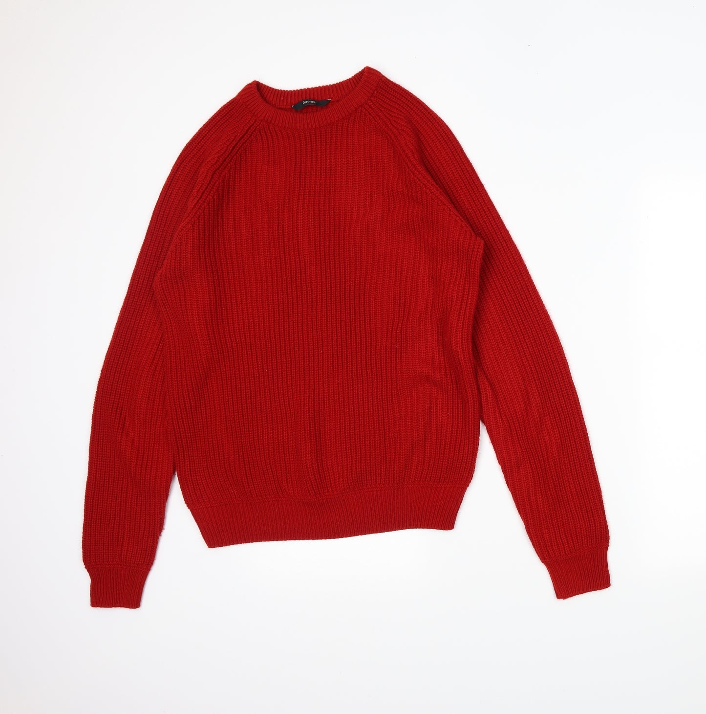 George Womens Red   Pullover Jumper Size S
