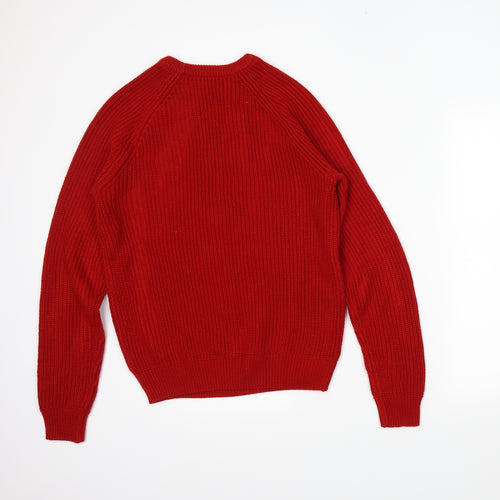 George Womens Red   Pullover Jumper Size S