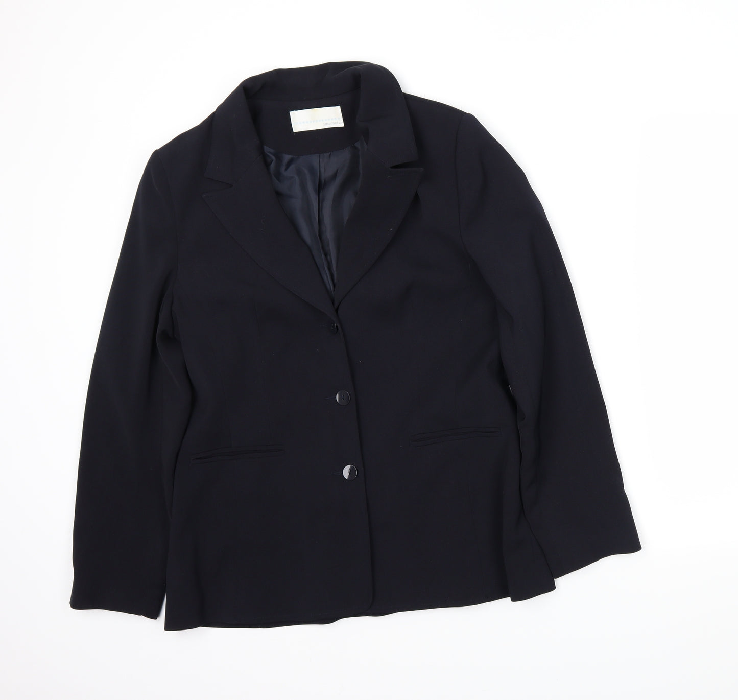 AMARANTO Womens Blue   Jacket Blazer Size 14