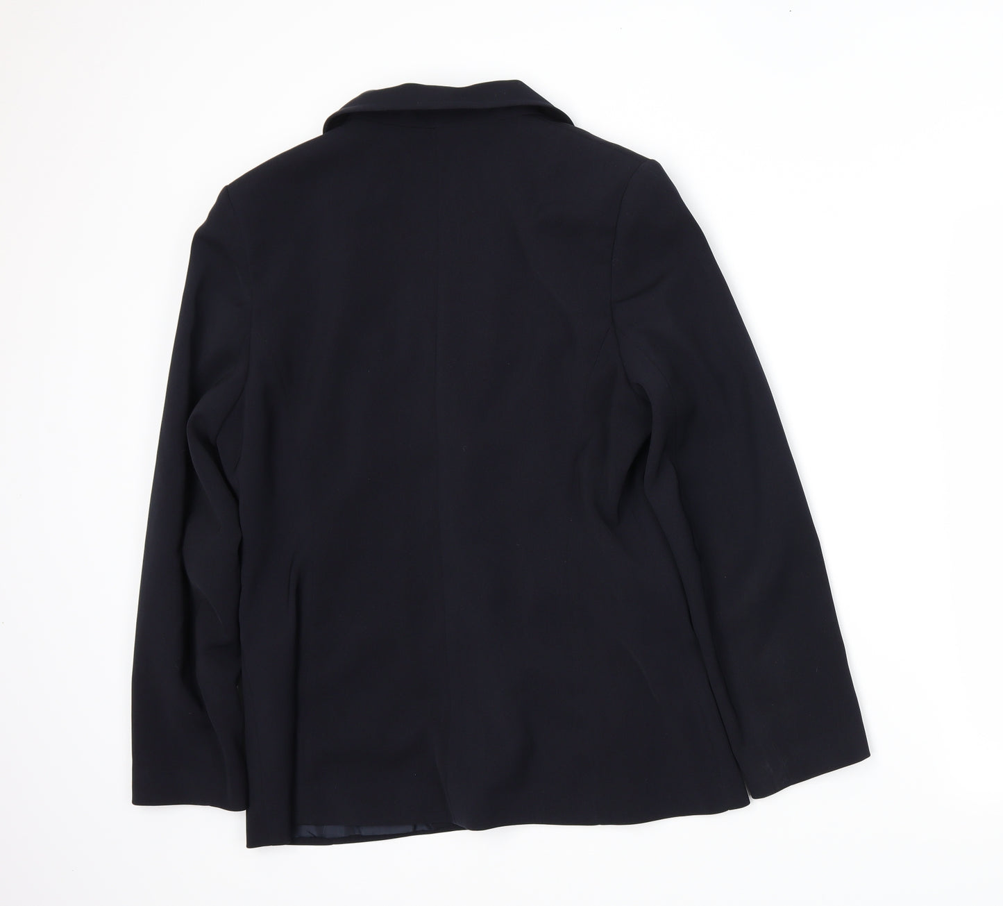 AMARANTO Womens Blue   Jacket Blazer Size 14