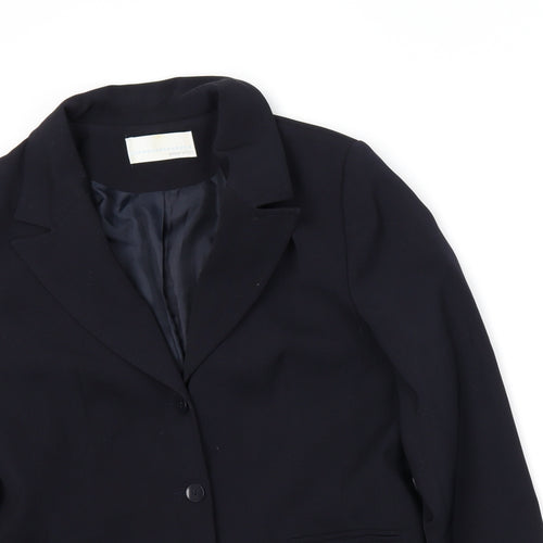 AMARANTO Womens Blue   Jacket Blazer Size 14