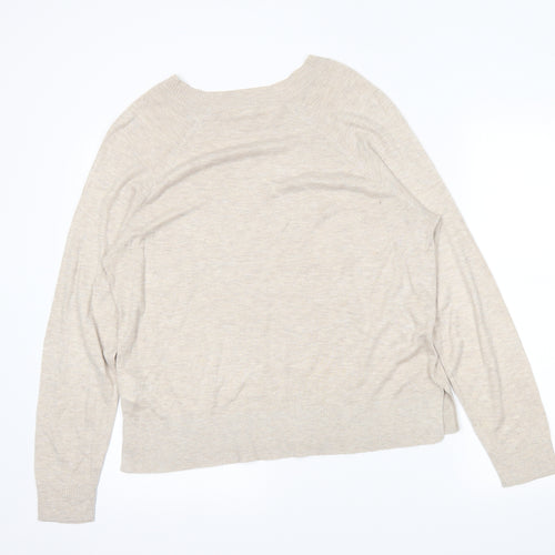 H&M Womens Ivory   Tunic Jumper Size L