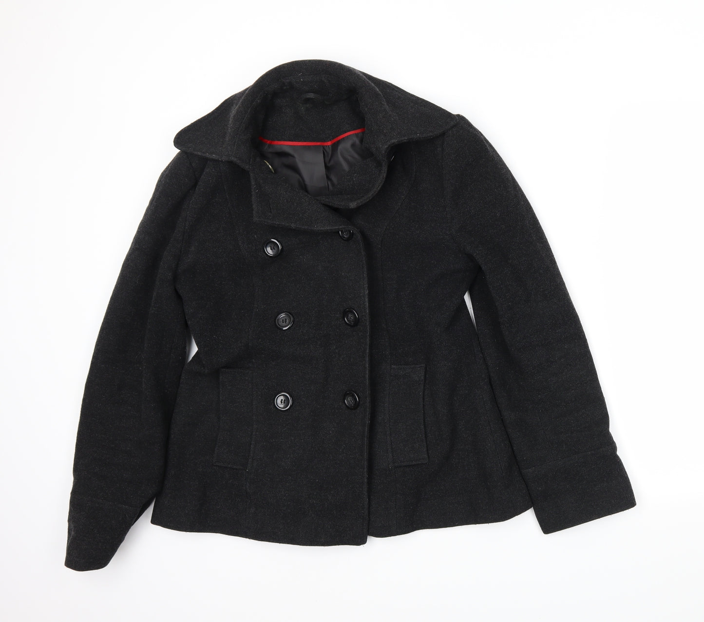 F&F Womens Grey   Overcoat Coat Size 12