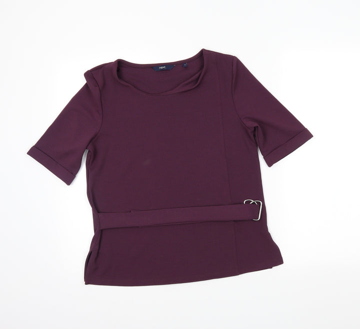 NEXT Womens Purple Basic Blouse Size 10