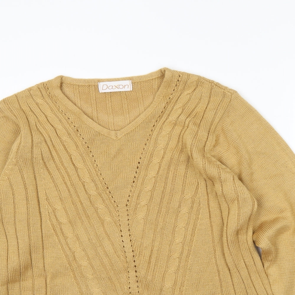 Daxon Womens Brown   Pullover Jumper Size 14