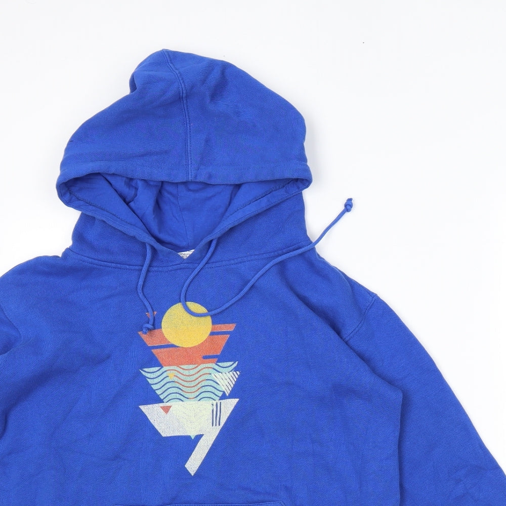 Preworn Mens Blue   Pullover Hoodie Size S
