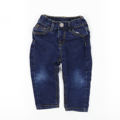 jpreworn Baby Blue  Denim Cargo Jeans Size 9-12 Months