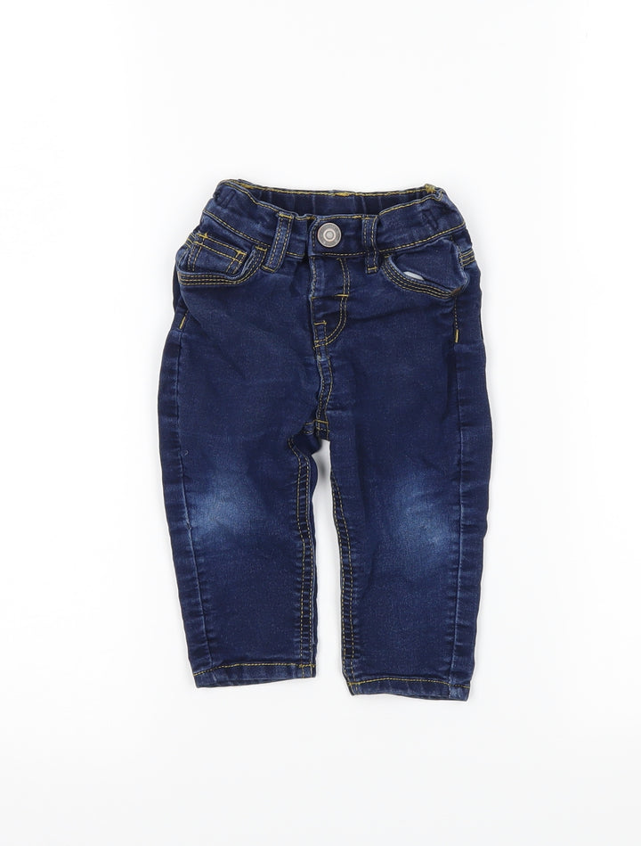 jpreworn Baby Blue  Denim Cargo Jeans Size 9-12 Months
