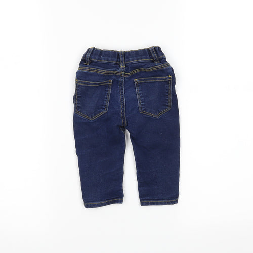 jpreworn Baby Blue  Denim Cargo Jeans Size 9-12 Months