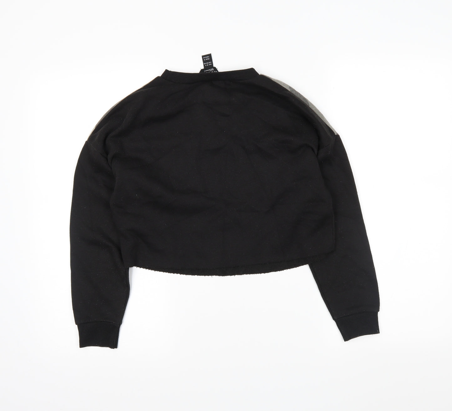 newlook Girls Black Camouflage  Pullover Sweatshirt Size 10-11 Years