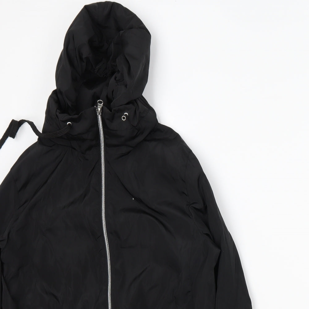 Atmosphere Womens Black   Rain Coat Coat Size 12