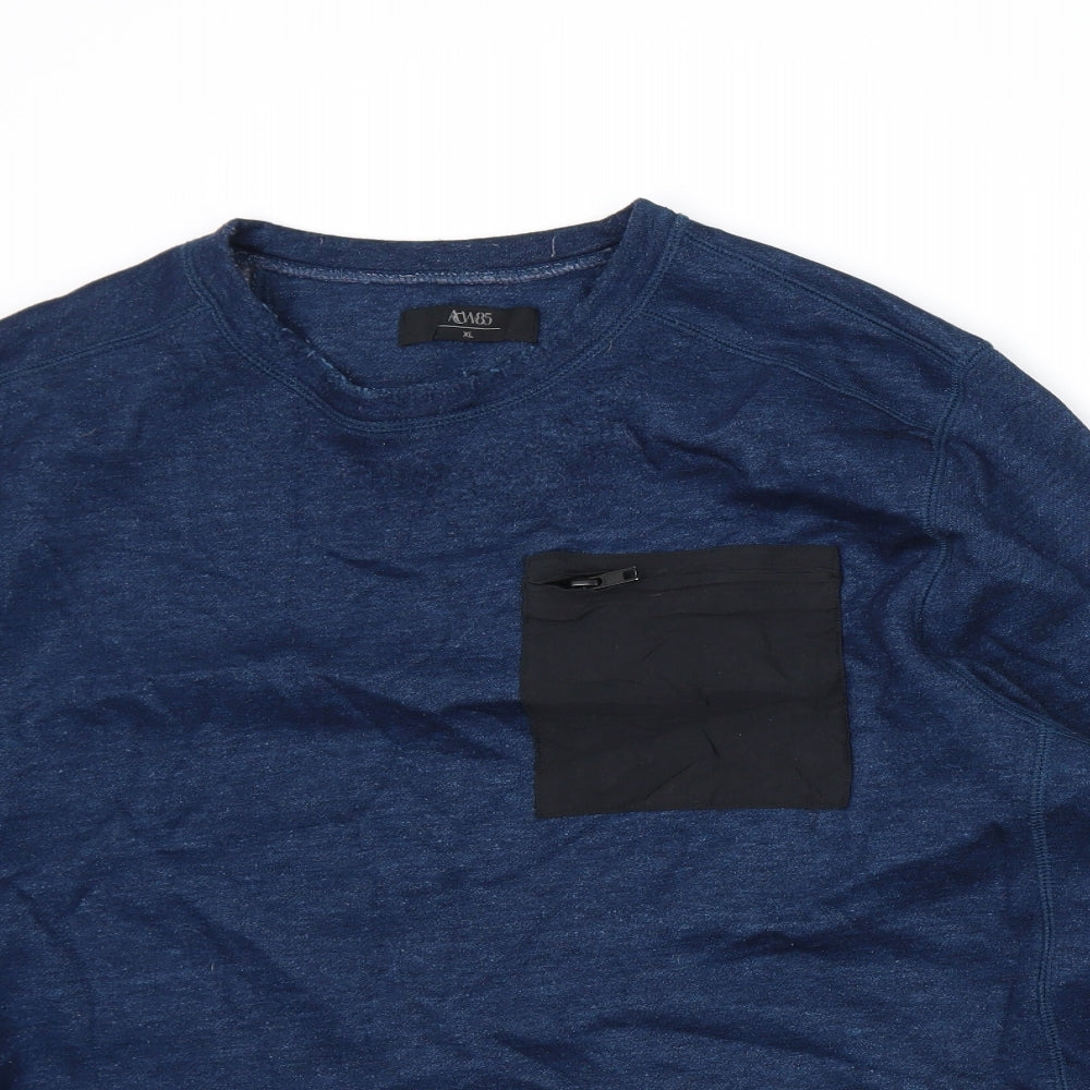 ACW85 Mens Blue   Pullover Sweatshirt Size XL