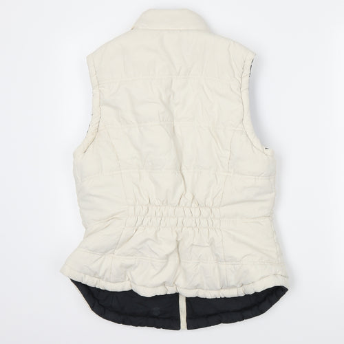 George Womens Ivory   Gilet Coat Size 12  - Reversible