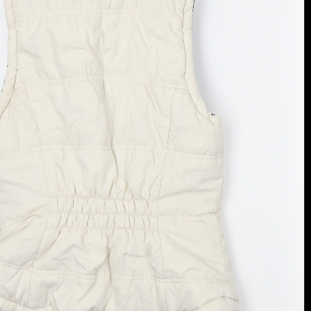 George Womens Ivory   Gilet Coat Size 12  - Reversible