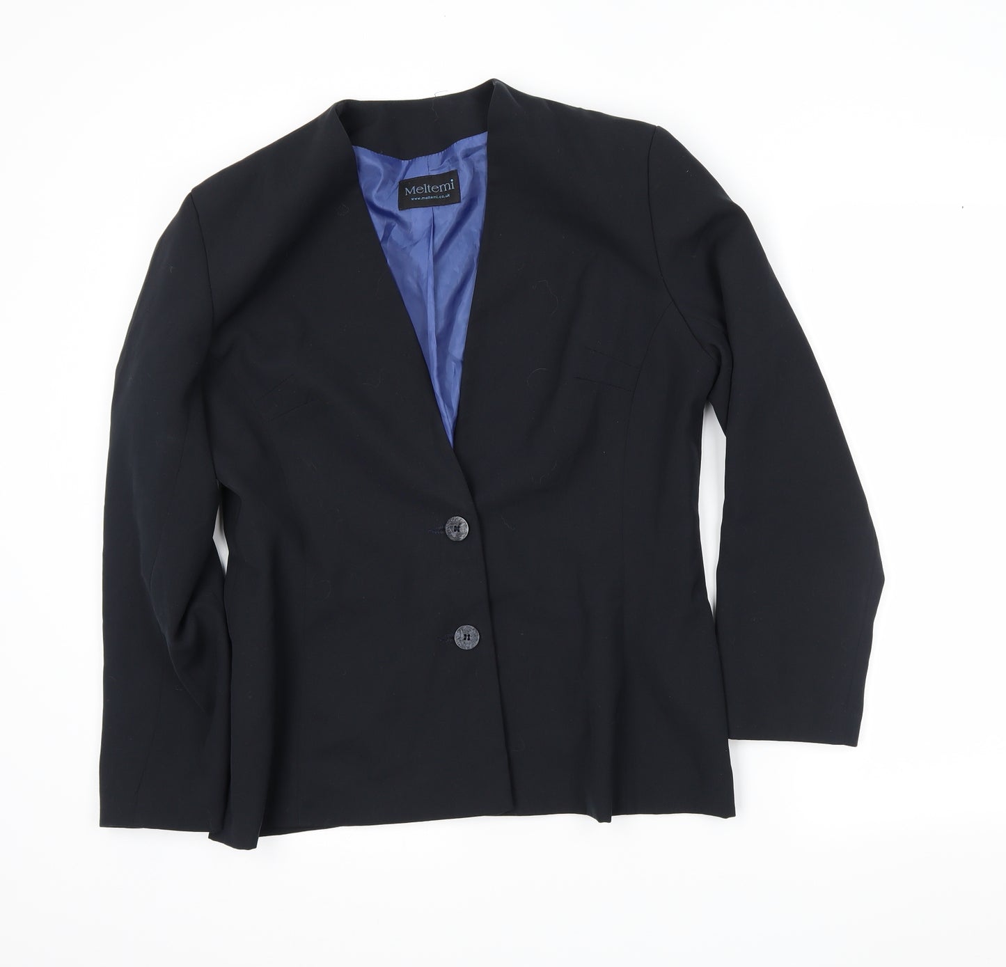Meltemi Womens Black   Jacket Blazer Size 14