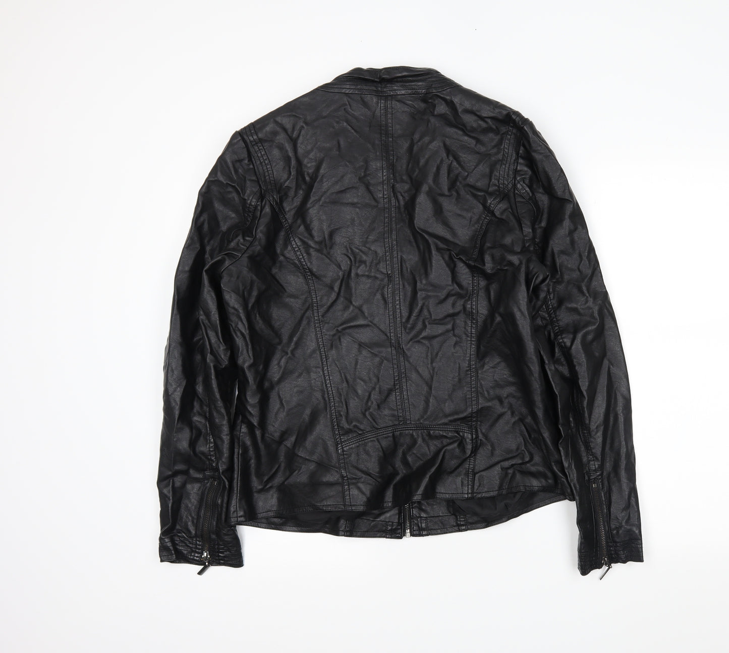 The Collection Womens Black   Biker Coat Size 18