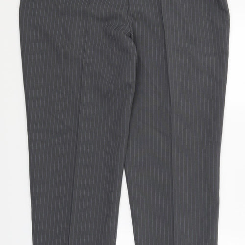 Slimma Womens Grey Striped  Trousers  Size 16 L30 in