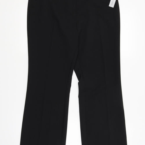 Papaya Womens Black   Trousers  Size 12 L28.5 in