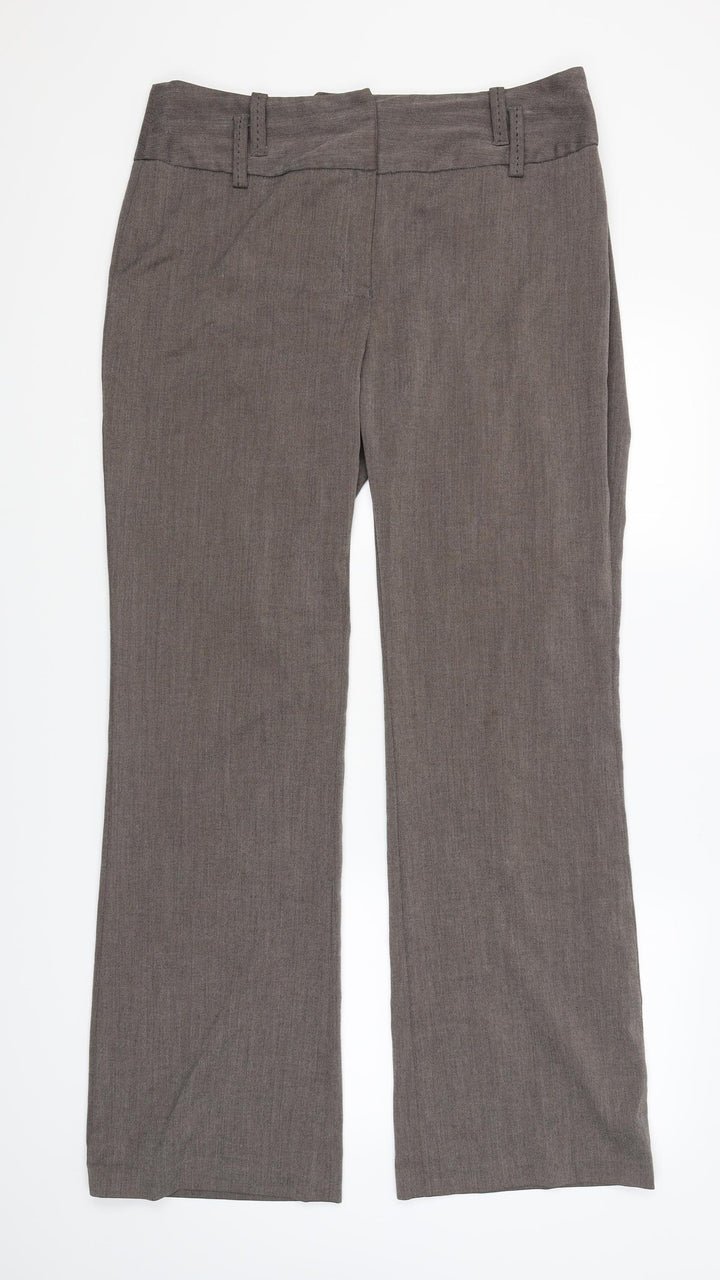 NEXT Womens Brown   Trousers  Size 14 L32 in