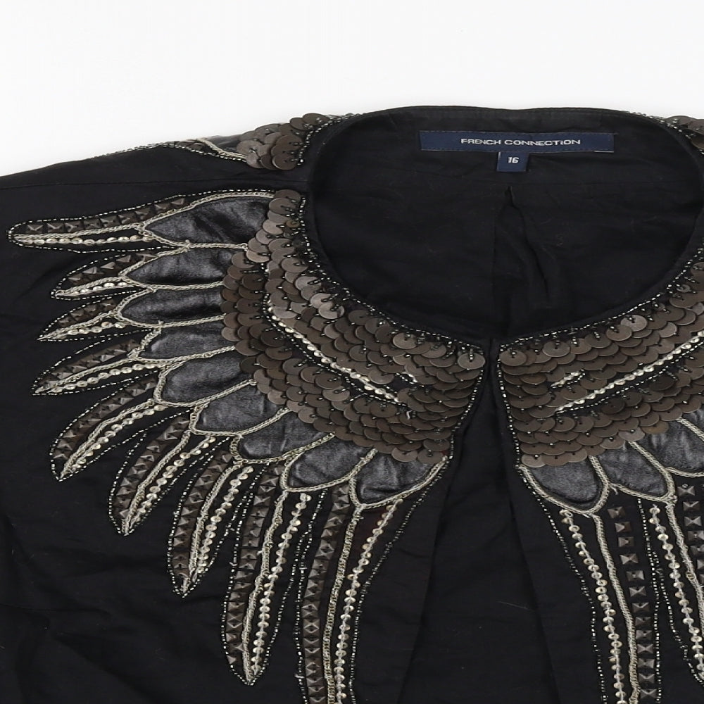 French Connection Womens Black   Jacket  Size 16