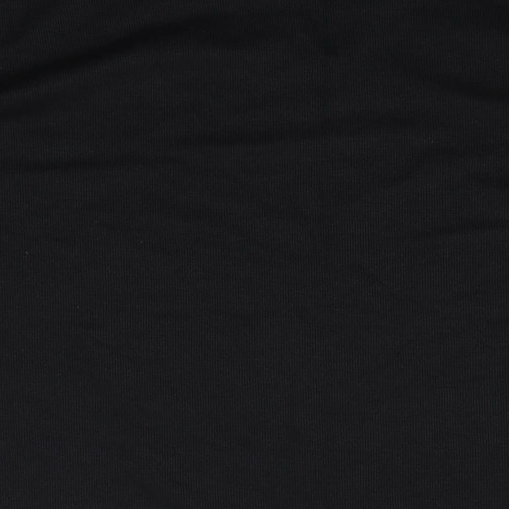 BM Womens Black  Knit Pullover Jumper Size L