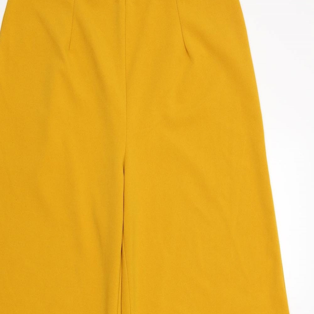 Quiz Womens Yellow   Trousers  Size 12 L31.5 in