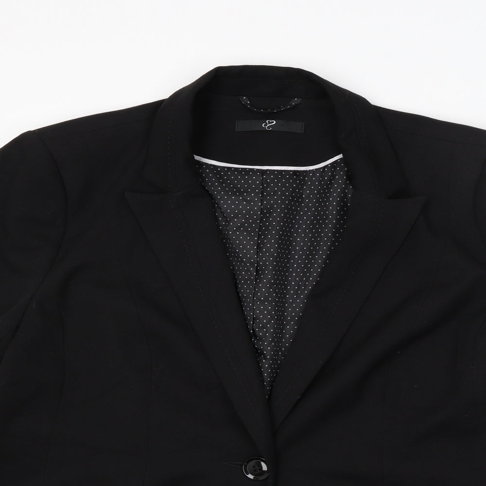 BHS Womens Black   Jacket Suit Jacket Size 18