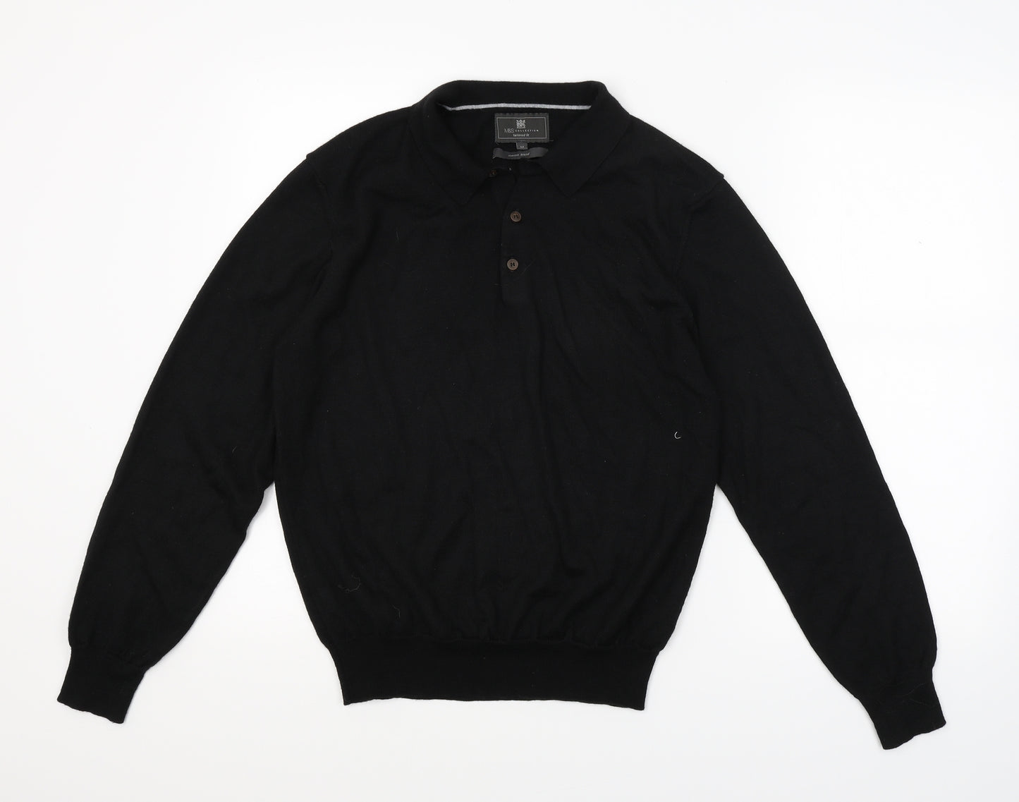 Marks and Spencer Mens Black    Polo Size M