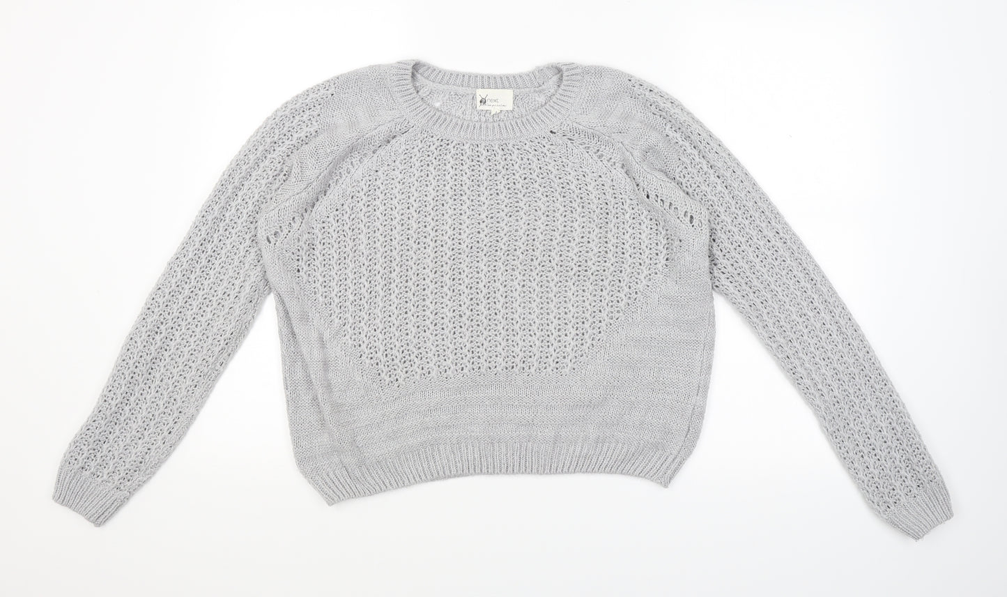 NEXT Womens Grey  Knit Pullover Jumper Size 12