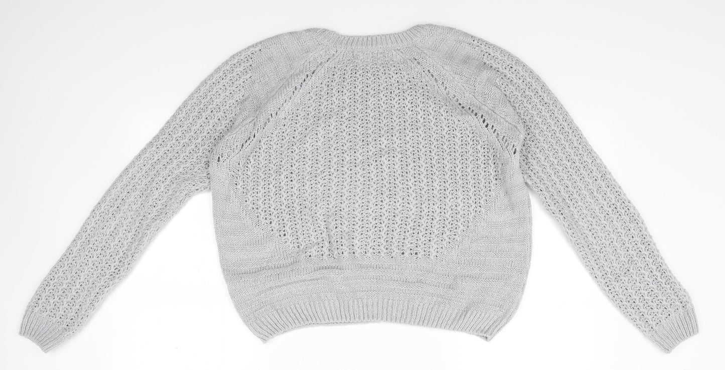 NEXT Womens Grey  Knit Pullover Jumper Size 12