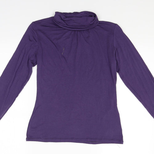 Text Womens Purple   Pullover Jumper Size S