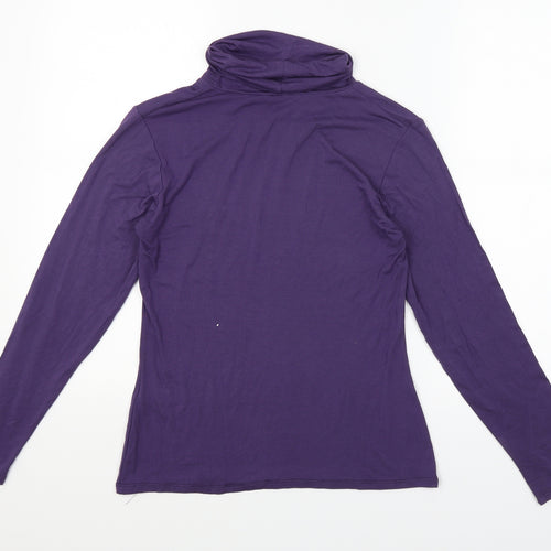 Text Womens Purple   Pullover Jumper Size S