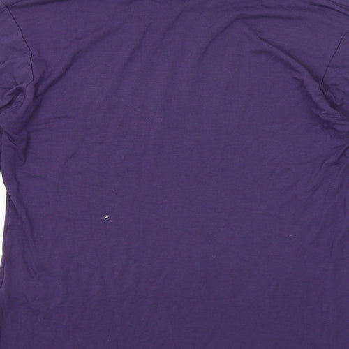 Text Womens Purple   Pullover Jumper Size S