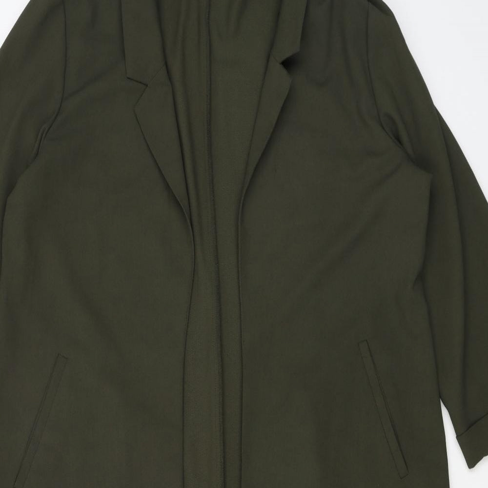 Atmosphere Womens Green   Overcoat Coatigan Size 18