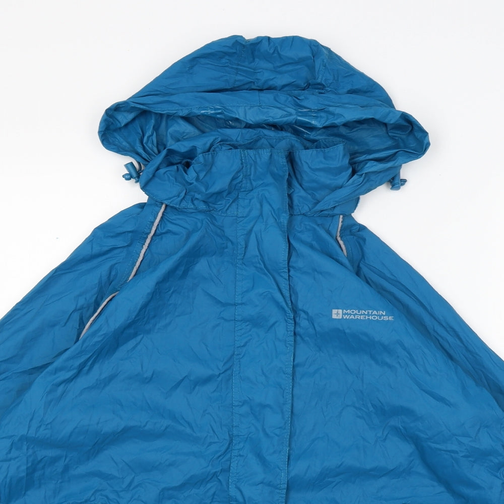 Mountain Warehouse Womens Blue   Rain Coat Coat Size 12