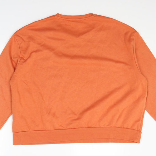 Primark Womens Orange   Pullover Jumper Size 18  - go with the flow