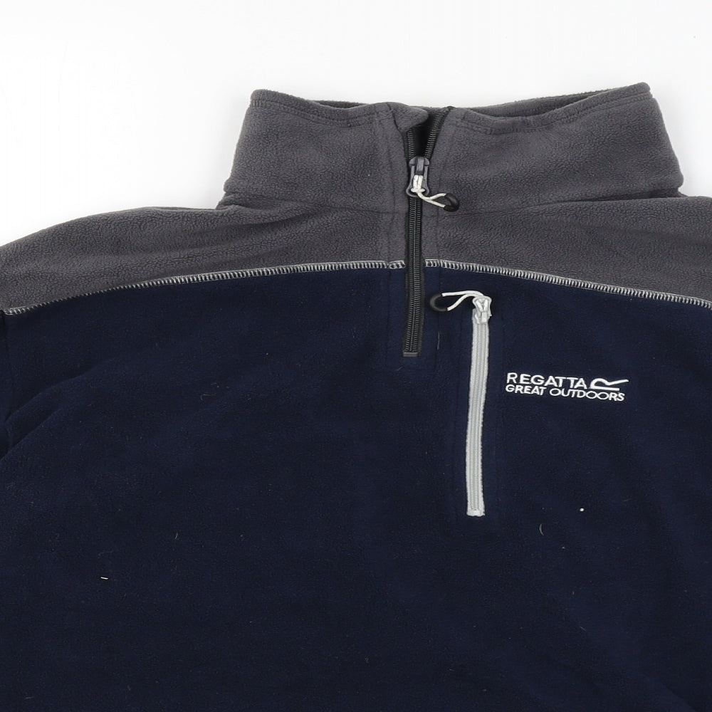 Regatta Mens Blue  Microfibre Henley Jumper Size S