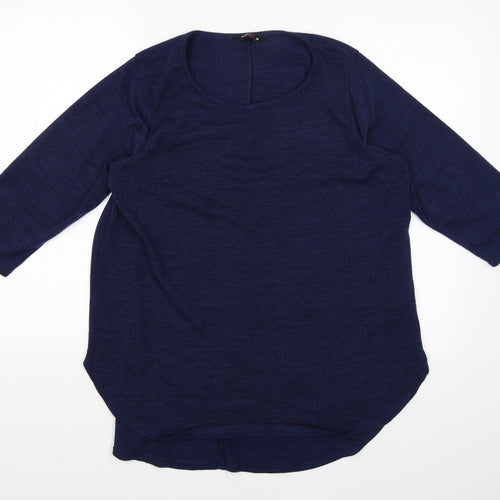 Amy K Womens Blue  Knit Pullover Jumper Size 18