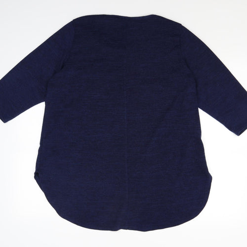 Amy K Womens Blue  Knit Pullover Jumper Size 18