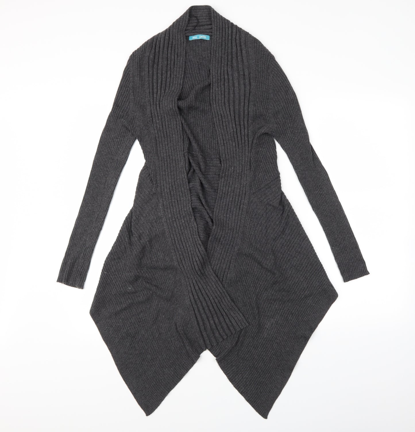 M&S Womens Grey   Wrap Jumper Size 14