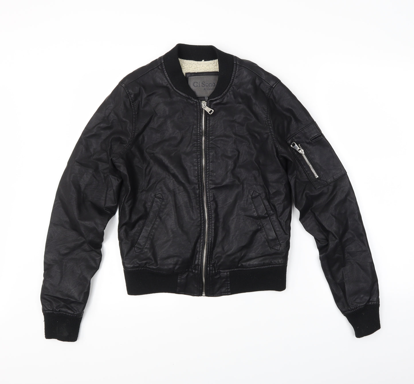 Gi Sono Womens Black   Jacket  Size M  - Leather Jacket Style