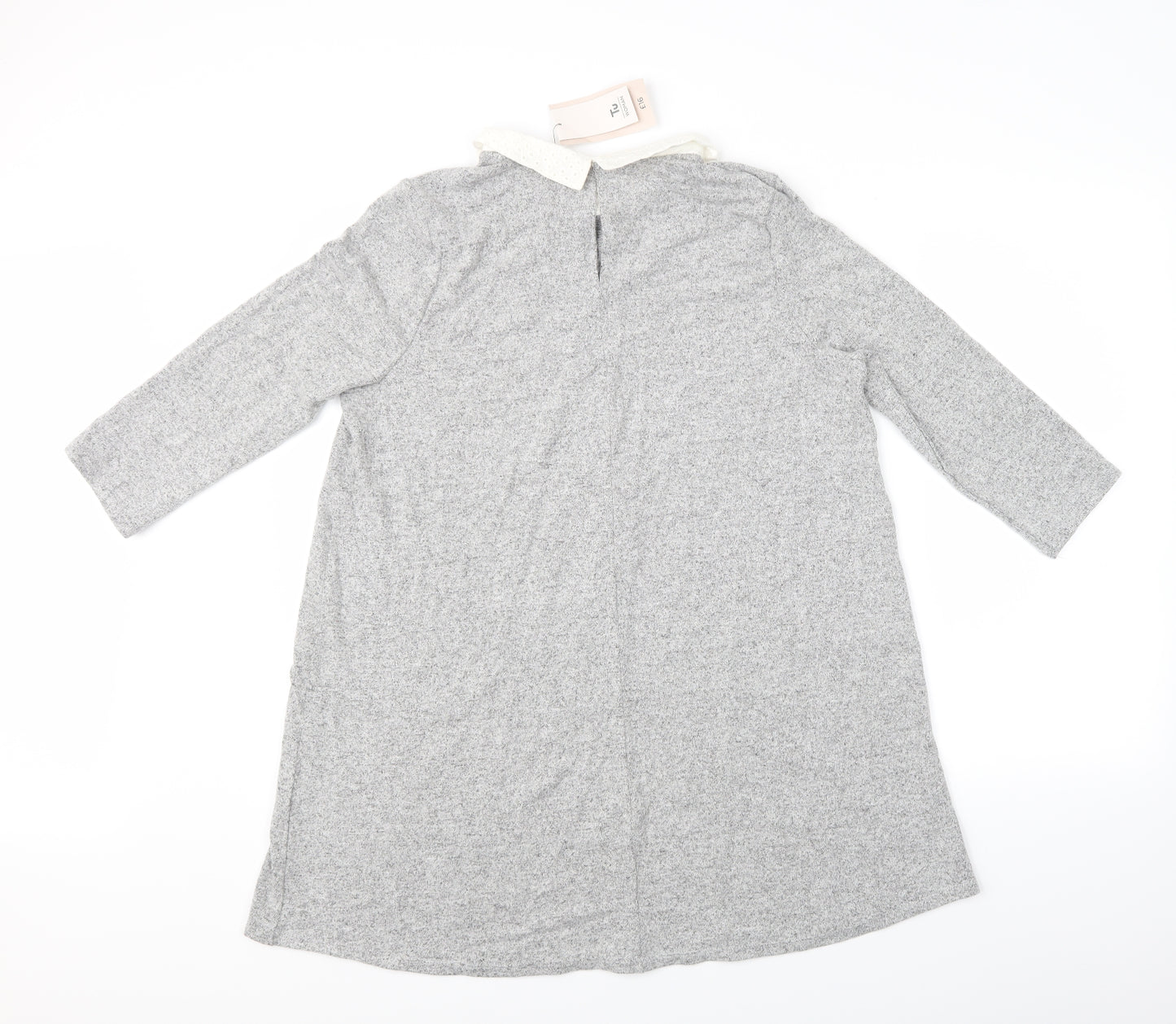 TU women Womens Grey   Basic T-Shirt Size 16