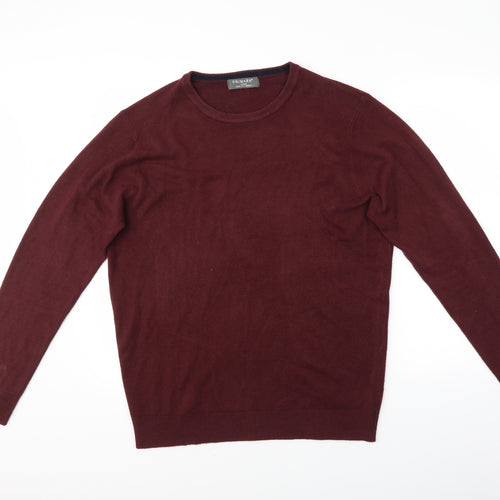 Primark Mens Red   Pullover Jumper Size L