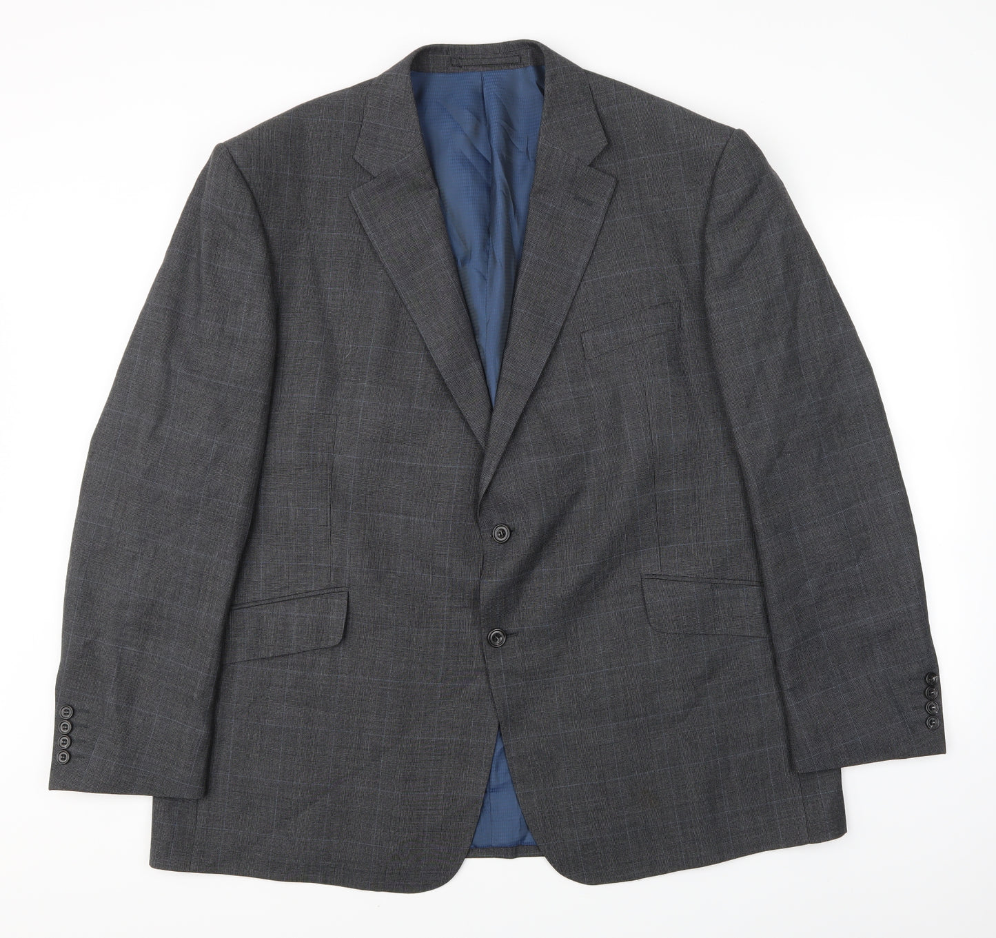 Alfred Brown Mens Green Check  Jacket Suit Jacket Size M